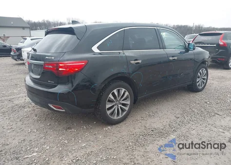 2014 Acura Mdx Technology Package from USA, damaged, VIN 5FRYD4H44EB008373